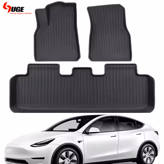 All Weather TPE Car Floor Mats Cargo Liner Trunk Mat for Tesla Model Y/3