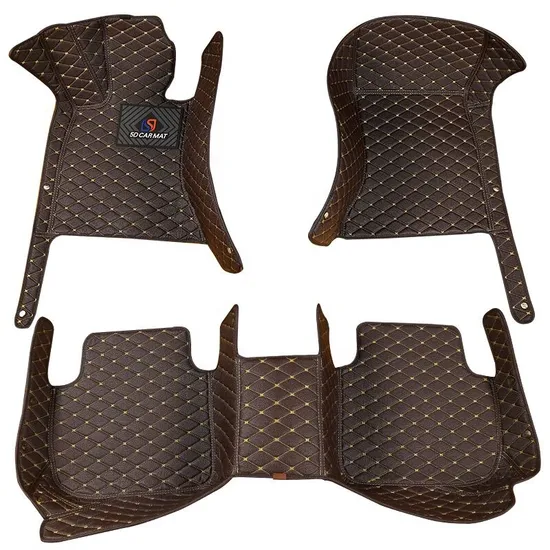 Factory Directly Sales Luxury Leather 7D Non Slip Car Mat Sengar Brand