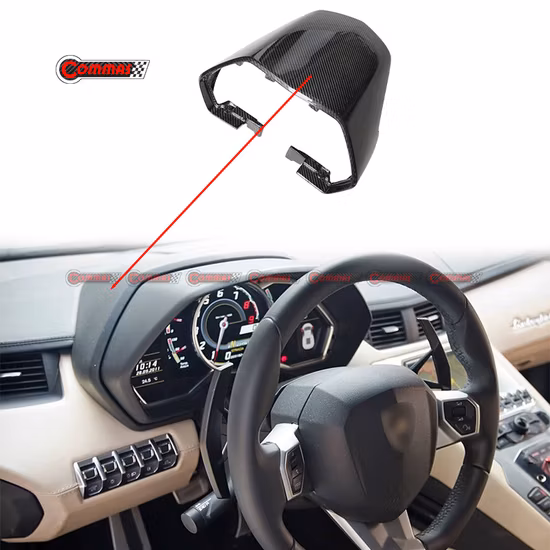 OEM Style Carbon Glossy Lp700 Car Dashboard Frame Gauge Trim Cover for Lamborghini Aventador Lp700