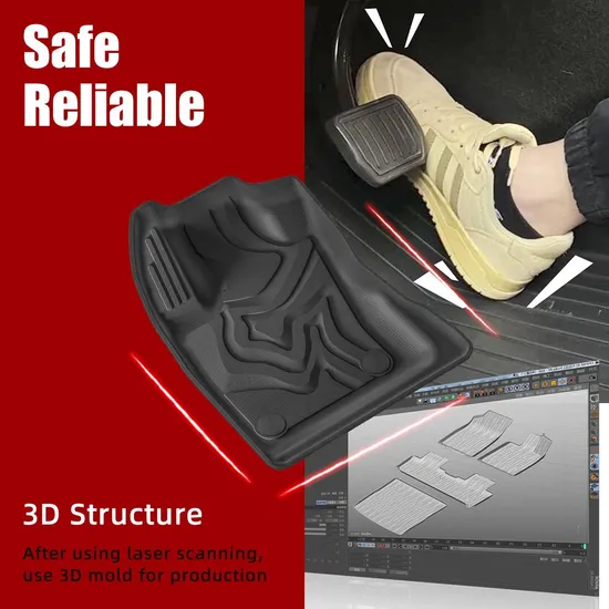 Mipi 3D TPE Car Carpet Floor Mats for Toyota Prius 2017