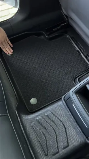 All Weather Floor Mats Set Custom Fit TPE Car Floor Mats Cargo Liner Rear Cargo Tray Trunk Mat for Toyota Prado 2010