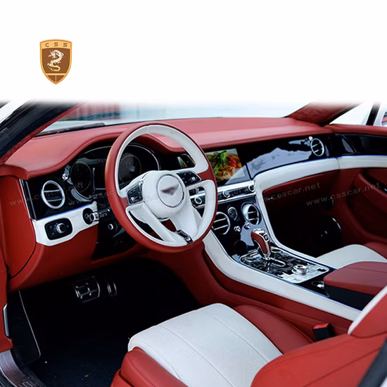 Bentley Brand New Interior Upgrade Kit Dashboard LCD Screen Door Panels Leather Seat Cover for Bentley Continental Gt