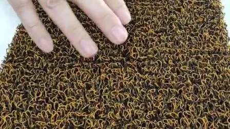 100% Virgin PVC and Dotp Eco Friendly Car Decoration PVC Spike Backing Plastic Coil Mat Carpet in Roll 