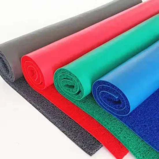 Commercial Indoor Outdoor Custom Logo Doormat Durable Waterproof PVC Spaghetti Coil Mat Entrance Mat 