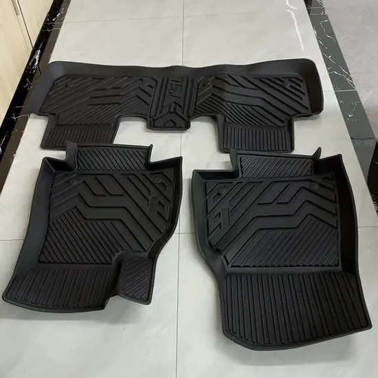 3 Pieces 3D 5D Luxury Full Set Inner TPE Car Floor Mat for Tesla Model Y 