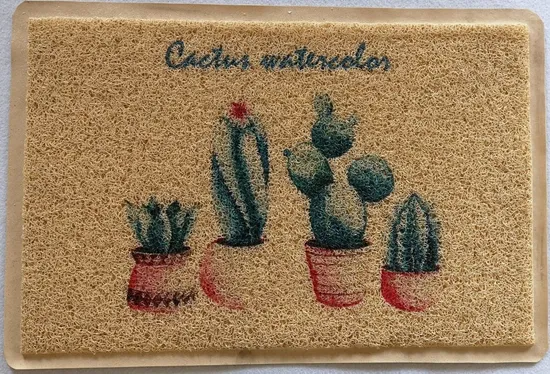 Anti Slip PVC Coil Printing or Embossed Pattern Doormat Door Mats 