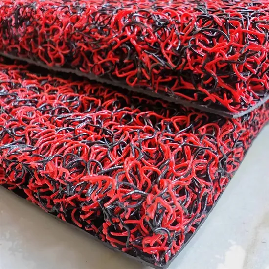 OEM Custom Strong Coil Adhesion with Base Dual Colours PVC Coil Floor Mat/ Custom Waterproof PVC Coil Mat for Floor/PVC Coil Floor Carpet/Welcome Door Mat 