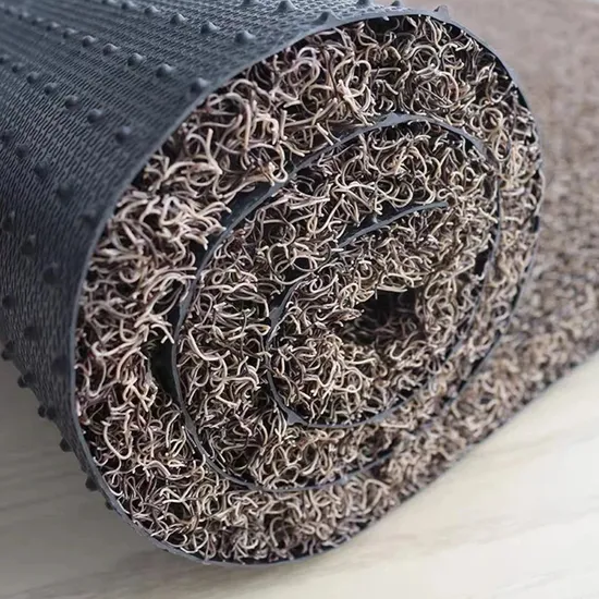 Entrance PVC Coil Door Mat PVC Cushion Mat with Foam Backing 